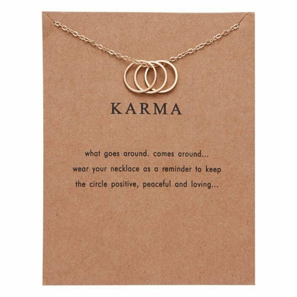 Jewelry - 3 for $30 New Dainty Gold Karma Necklace